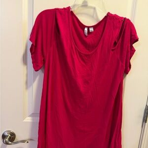 Elle Vibrant Red Short Sleeve Tee